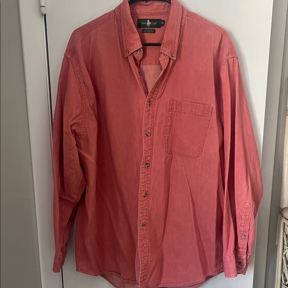 Ralph Lauren Men's Coral Button-Down Shirt